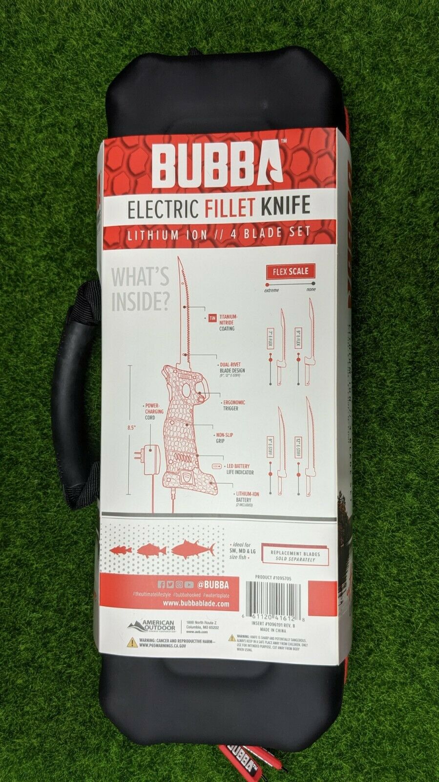 Bubba Multi-Flex Electric Fillet Knife Set, Full Tang, 4 Knives in 1 - 1095705 - Fresh Stock Dated December 2025