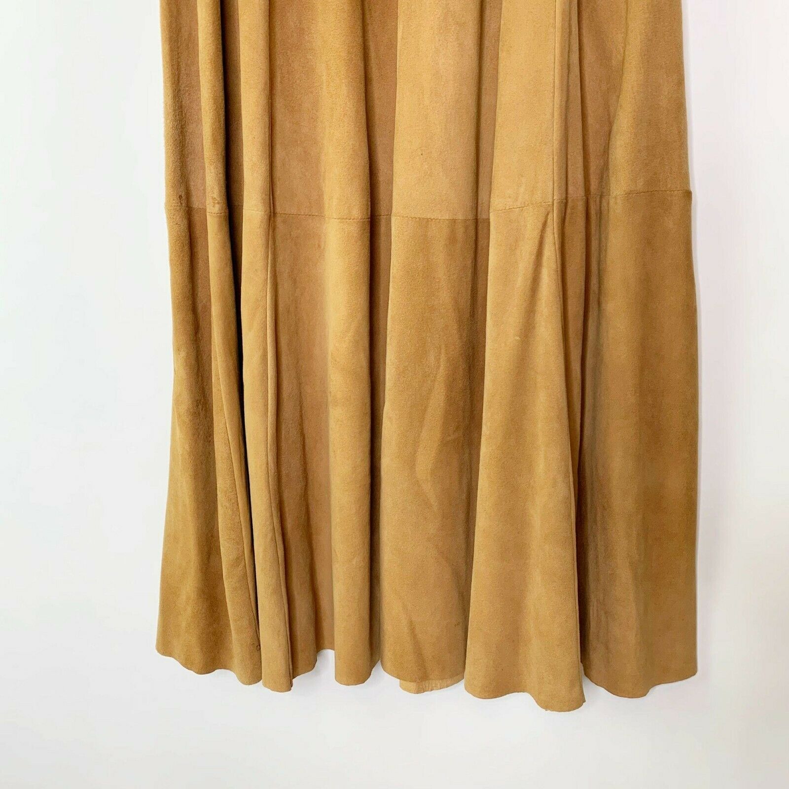 Ralph Lauren Country Vintage Suede Maxi Skirt Sz 4 Brown - Fresh Stock Dated December 2025