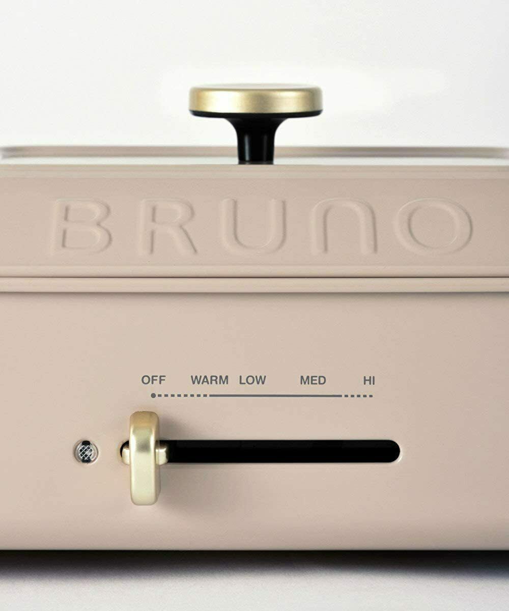 BRUNO Compact Hot Plate Main body 2 types of plates (Takoyaki flat) Pink Beige - Fresh Stock Dated February 2026