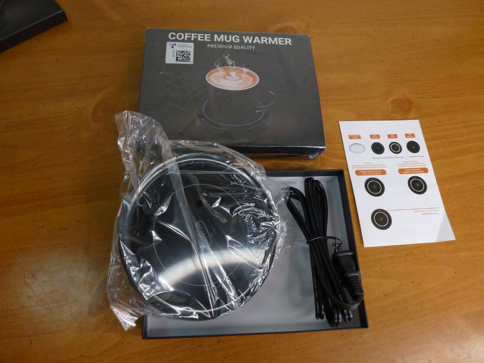 Smart Coffee Mug Warmer BWD-55A - Black - Indicator Lights - New in Open Box - Fresh Stock Dated February 2026