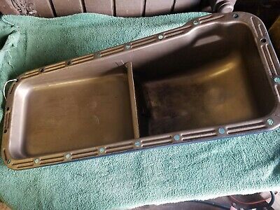 EARLY 1960's FORD FE 332-390 OIL PAN WITH FRONT DRAIN PLUG - Fresh Stock Dated December 2025