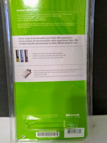 Authentic Xbox 360 Console System Front Faceplate Black Carbon Fiber NIP 2005 - Fresh Stock Dated December 2025