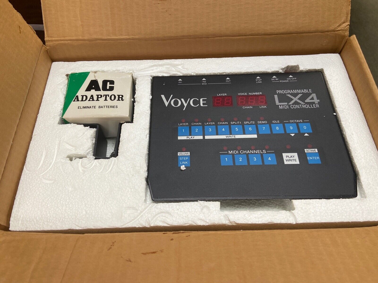 Voyce LX4 Programmable MIDI Controller with merge capabilities - Fresh Stock Dated February 2026
