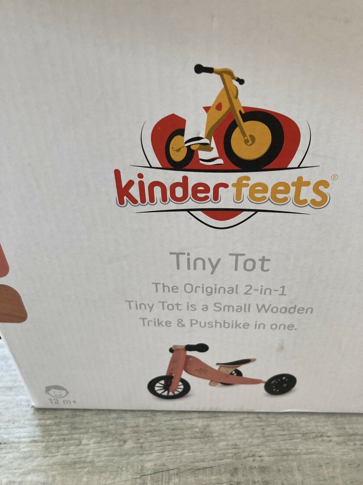 kinderfeets tinytot trike & pushbike bamboo - Fresh Stock Dated February 2026