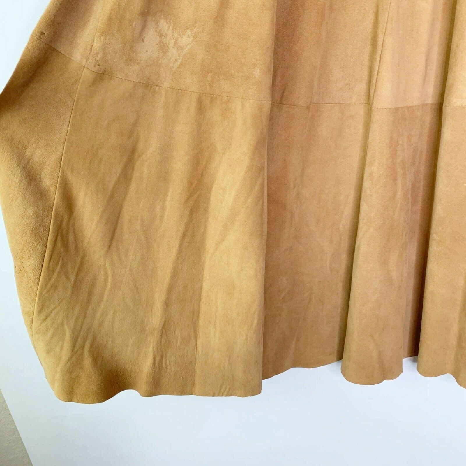 Ralph Lauren Country Vintage Suede Maxi Skirt Sz 4 Brown - Fresh Stock Dated December 2025