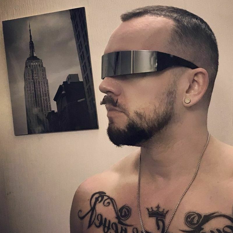 Futuristic Sunglasses Men Women Glasses Wrap Around Sun Glass Novelty Cool Mask - Fresh Stock Dated February 2026