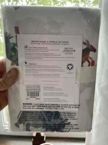 Pottery Barn ORGANIC Eric Carl Hungary Caterpillar Pillowcase ABC holiday gift - Fresh Stock Dated December 2025