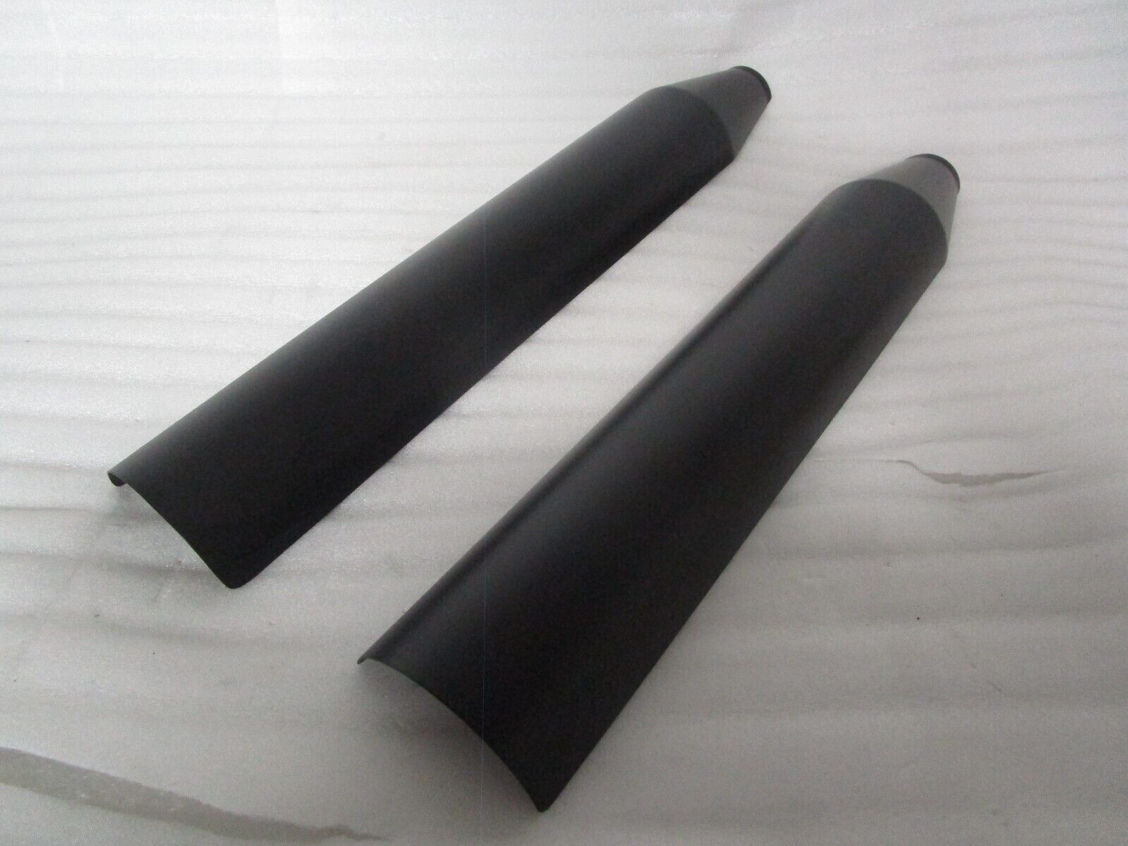 18-23 Harley Davidson Softail OEM Muffler Heat Shields BLACK - Fresh Stock Dated February 2026