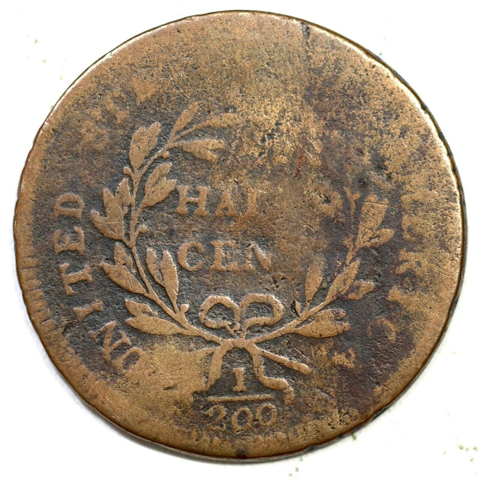 1797 C-3b R-4 Low Head Lettered Edge Liberty Cap Half Cent Coin 1/2c - Fresh Stock Dated February 2026