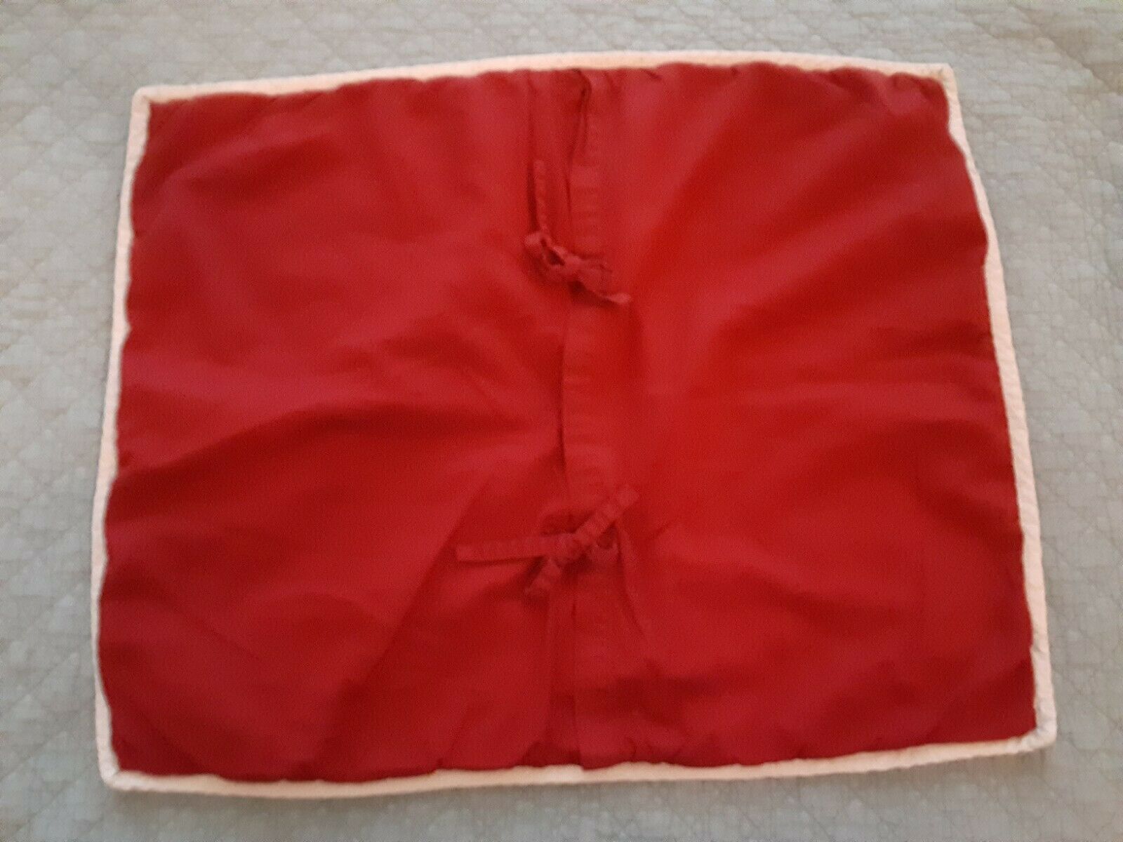 1 Pottery Barn Kids RED & Ivory White STARS Quilted Pillow Sham ~ Standard - Fresh Stock Dated December 2025