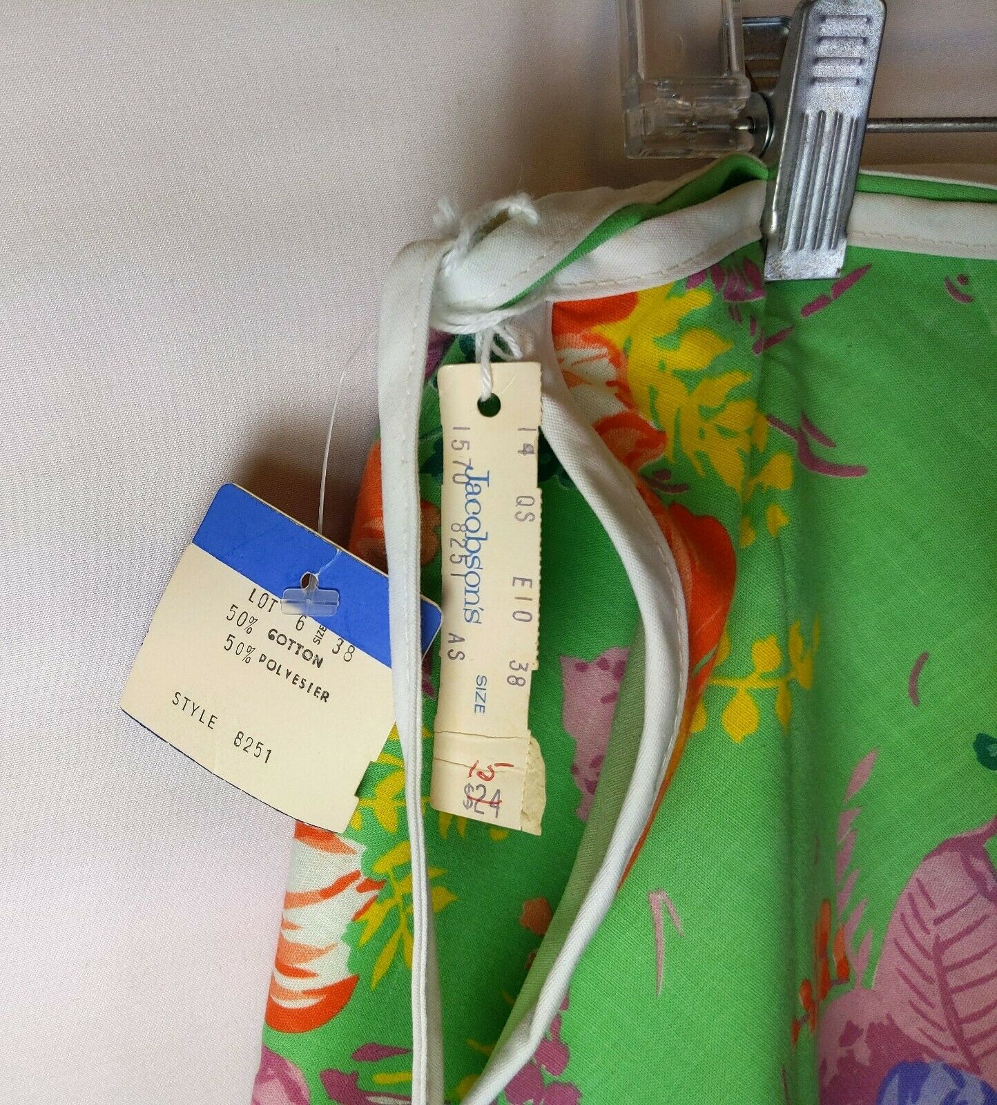 Vintage Tropical Floral Summertime Wrap Skirt Resort Cruise - Size XL - NOS NWT - Fresh Stock Dated March 2026