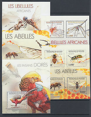 Burundi Sc 1191-1240 MNH. 2012 Flora & Fauna, long set of 50 souvenir sheets, VF - Fresh Stock Dated December 2025