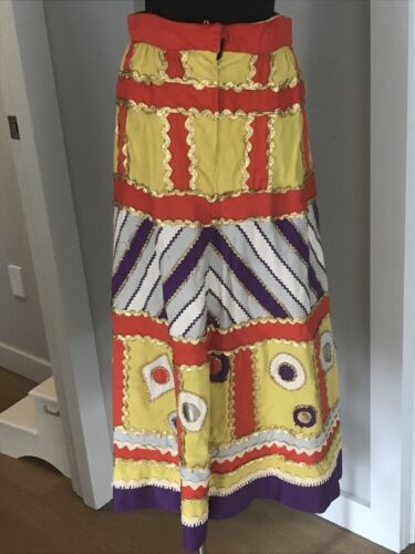 Vintage Rizkallah for Malcolm Starr 1970's Mirror Appliqué Circus Skirt S - Fresh Stock Dated February 2026