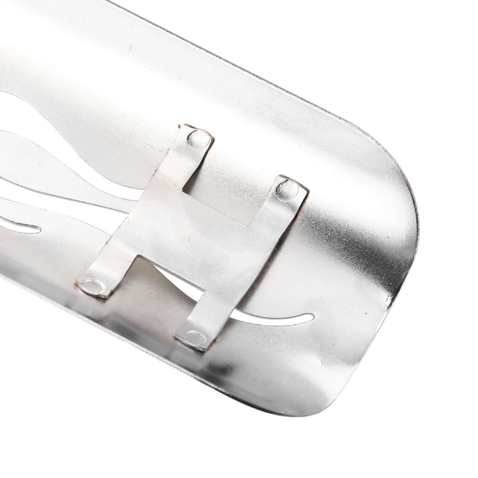 Motorcycle Exhaust Pipe Heat Shield for Harley with 20-70mm Clamp Silver Tone - Fresh Stock Dated February 2026