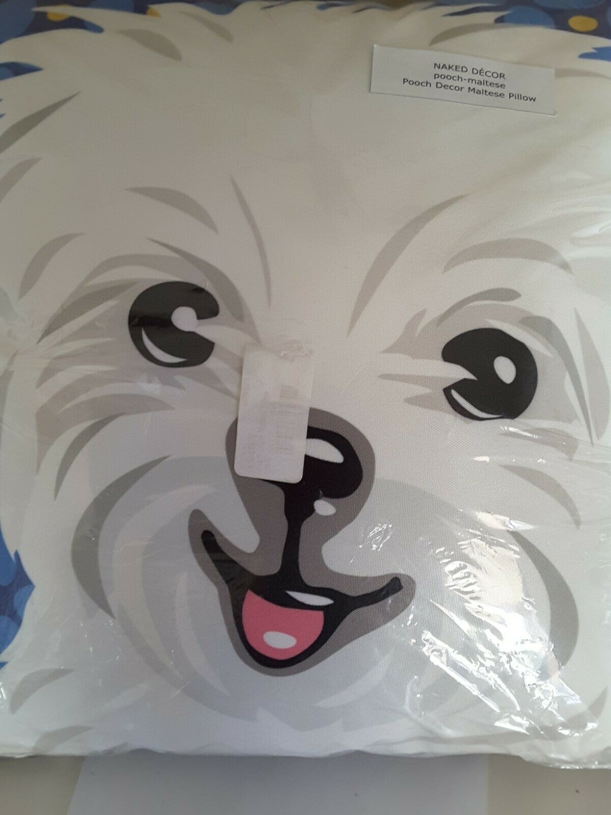 NAKED DECOR Pooch Maltese Pillow. Pooch Decor Maltese Pillow. NEW - Fresh Stock Dated February 2026