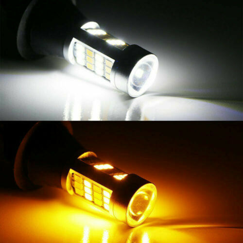 2x White Amber Switchback 42 LED Turn Signal Light Bulb For 2002-14 Honda ST1300 - Fresh Stock Dated February 2026