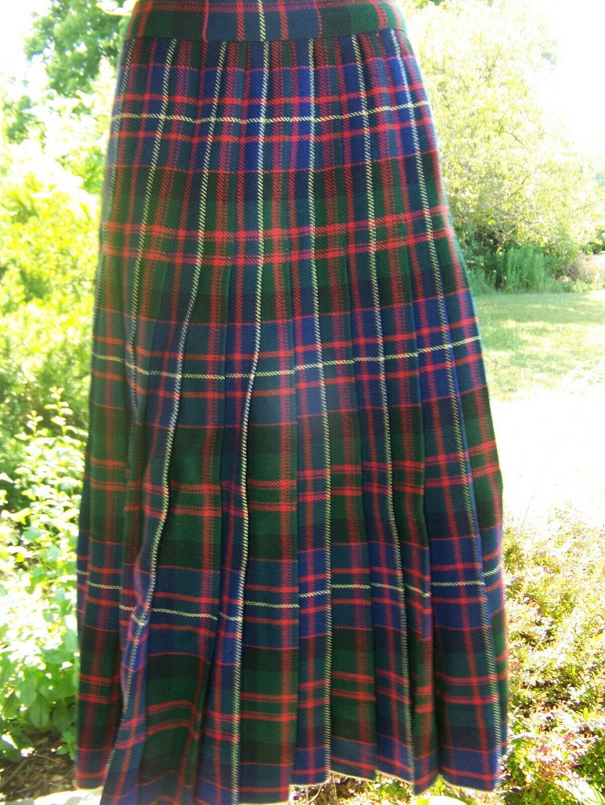 Vintage Fall Winter Tartan Scottish Wool Skirt  Gift - Fresh Stock Dated February 2026