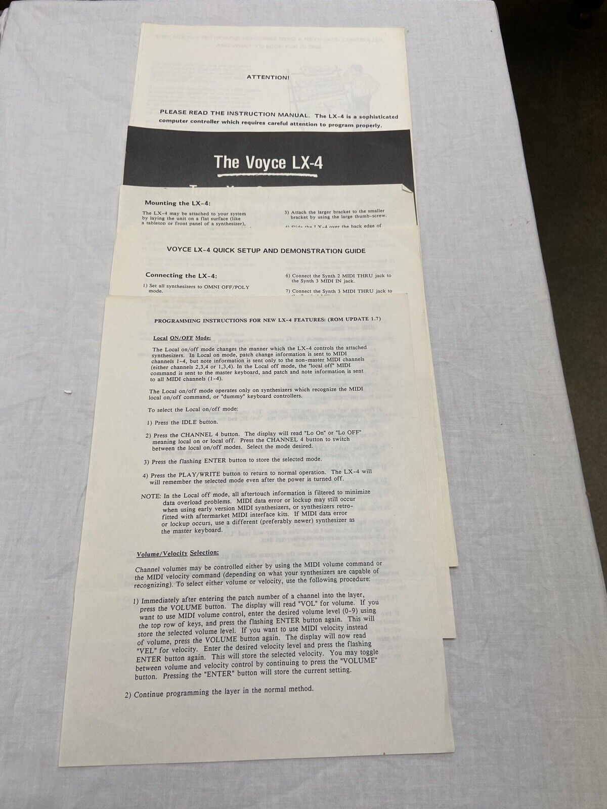 Voyce LX4 Programmable MIDI Controller with merge capabilities - Fresh Stock Dated February 2026