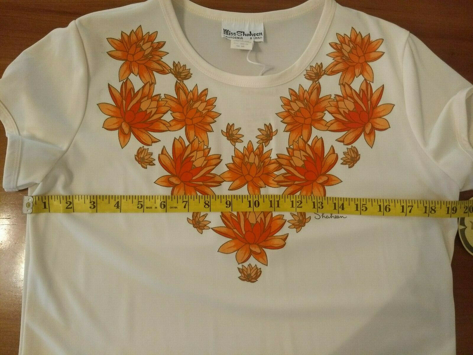 Miss Shaheen Hawaiian floral top vtg 16. NWT - Fresh Stock Dated February 2026