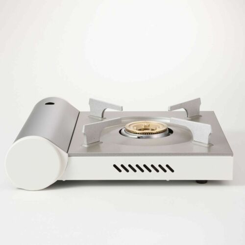 MUJI Portable cooking gas stove RK-2 White MoMA Aluminum die-cast from Japan - Fresh Stock Dated December 2025