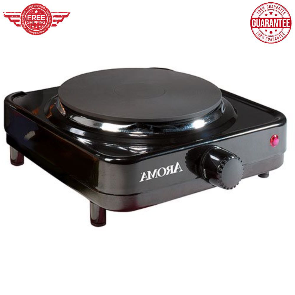 Electric Cooktop Single Burner Hot Plate Range Four Temperature, Black - Fresh Stock Dated February 2026
