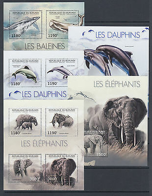 Burundi Sc 1191-1240 MNH. 2012 Flora & Fauna, long set of 50 souvenir sheets, VF - Fresh Stock Dated December 2025