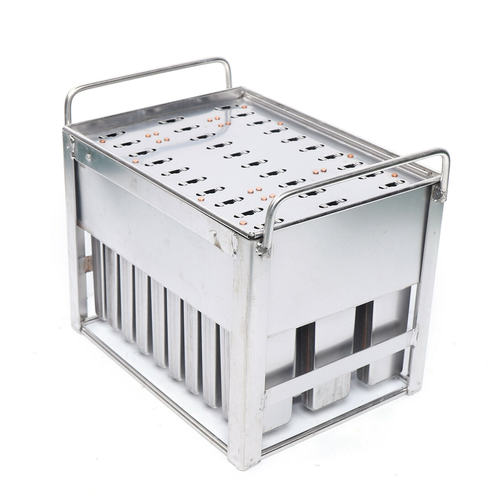 30pcs Stainless Steel Ice Cream Mold Reusable Candy Juice Popsicle Maker Mould - Fresh Stock Dated December 2025