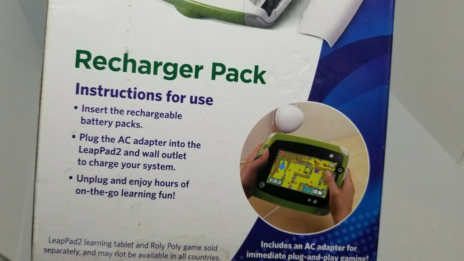 Leap Frog Leap Pad 2 Explorer Recharger Pack Item No. 32950 - New box damage - Fresh Stock Dated February 2026