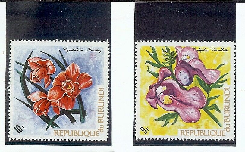 BURUNDI: 1960'S-1970's STAMP COLLECTION - ALL FLORAL - 27 STAMPS - Fresh Stock Dated January 2026
