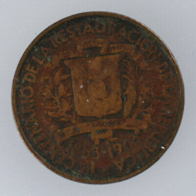 Dominican Republic Centavo 1963 Inv#A717-558 - Fresh Stock Dated December 2025