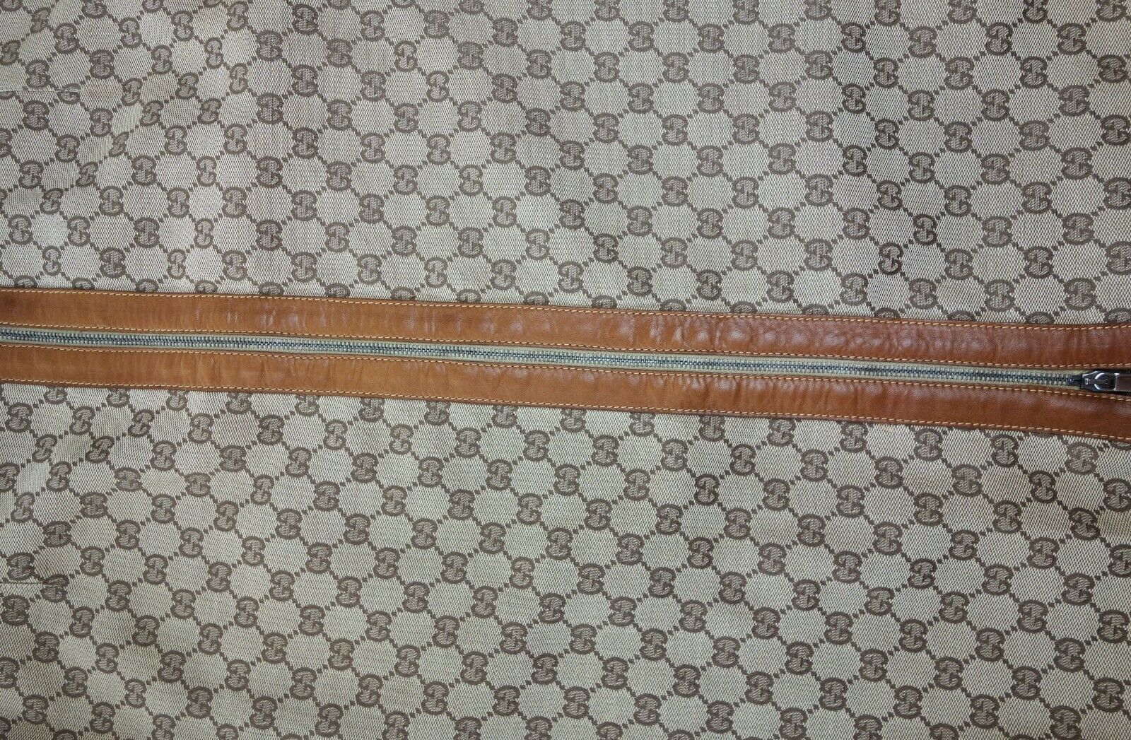 Tom Ford for Gucci Vintage Iconic Rare GG Monogram Canvas Skirt Logo Leather Tan - Fresh Stock Dated December 2025