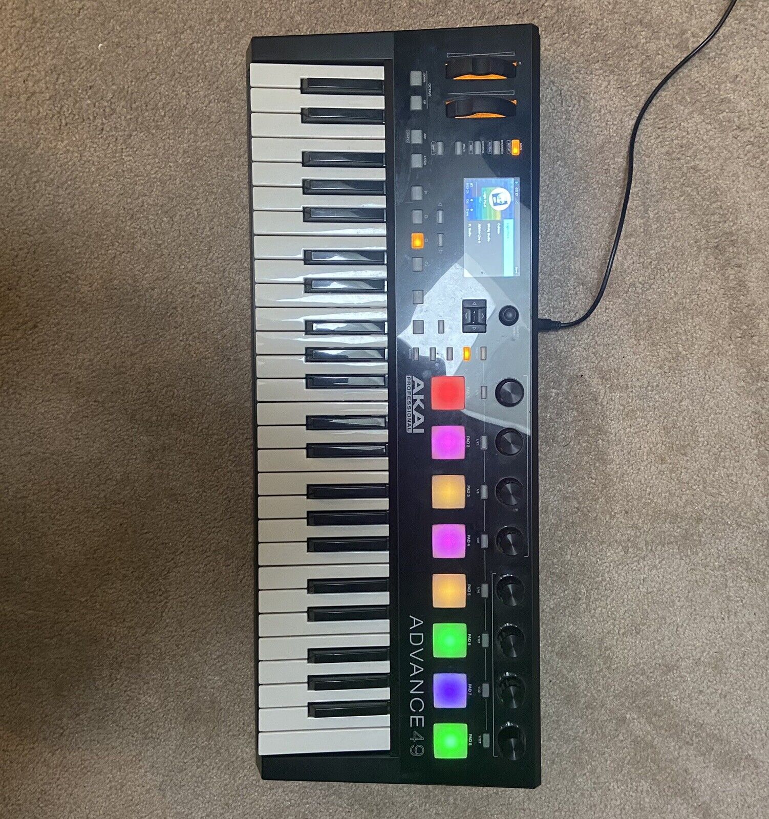 Akai Professional Advance 49 Virtual Instrument Studio Live Keyboard Controller - Fresh Stock Dated February 2026