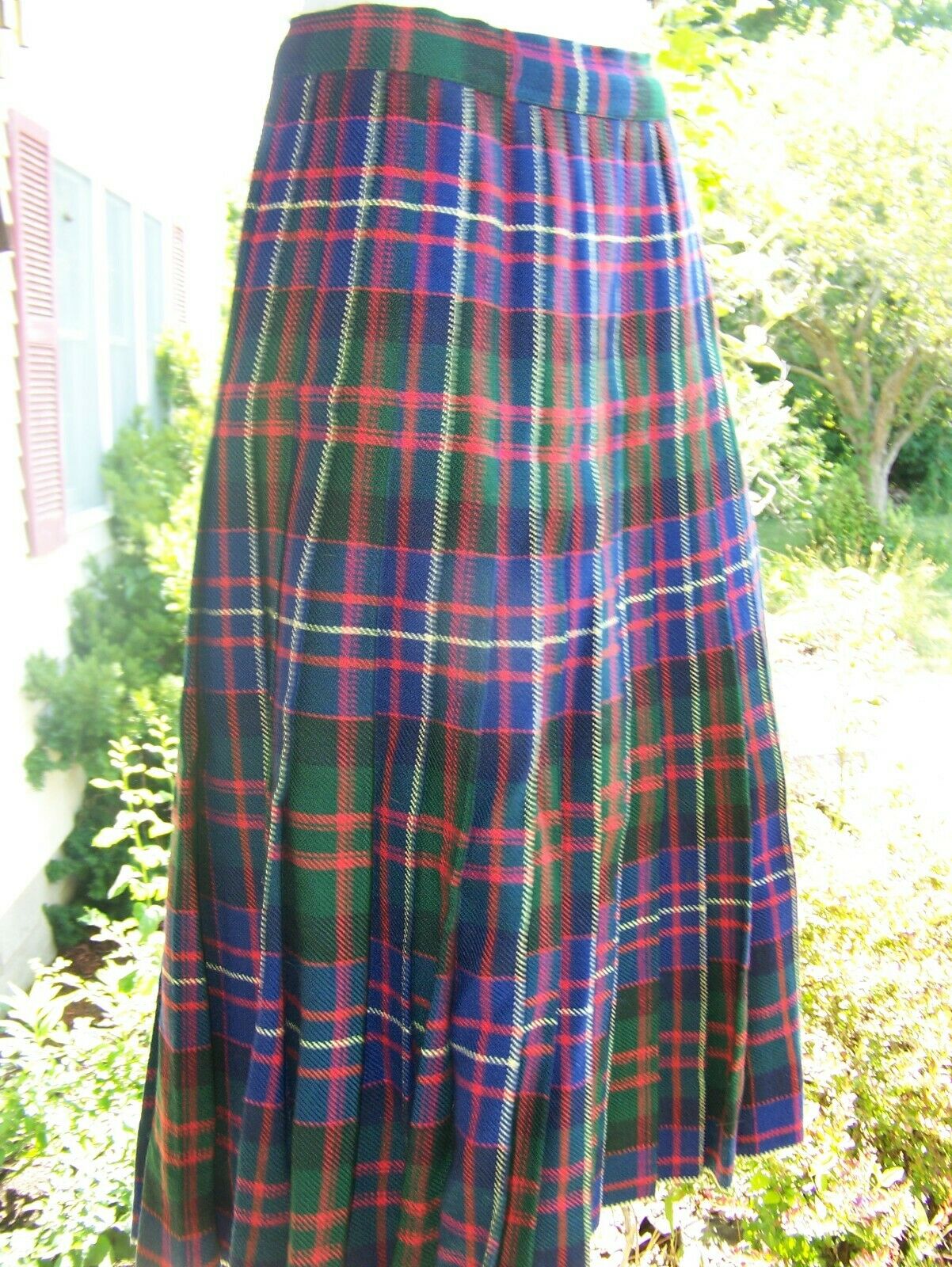Vintage Fall Winter Tartan Scottish Wool Skirt  Gift - Fresh Stock Dated February 2026