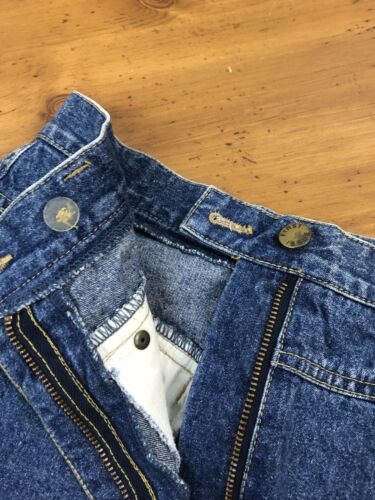 VTG 80s 90s Denim Pencil Wiggle Skirt Grunge Rockabilly Knee Length 26