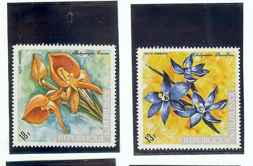 BURUNDI: 1960'S-1970's STAMP COLLECTION - ALL FLORAL - 27 STAMPS - Fresh Stock Dated January 2026
