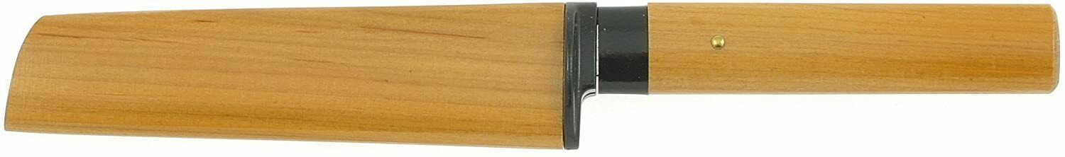 Kotobuki Japanese Kitchen Cheese Knife Brown Wood Handle Cover Made in Japan - Fresh Stock Dated December 2025