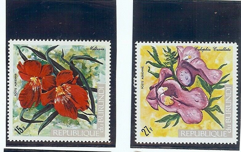 BURUNDI: 1960'S-1970's STAMP COLLECTION - ALL FLORAL - 27 STAMPS - Fresh Stock Dated January 2026