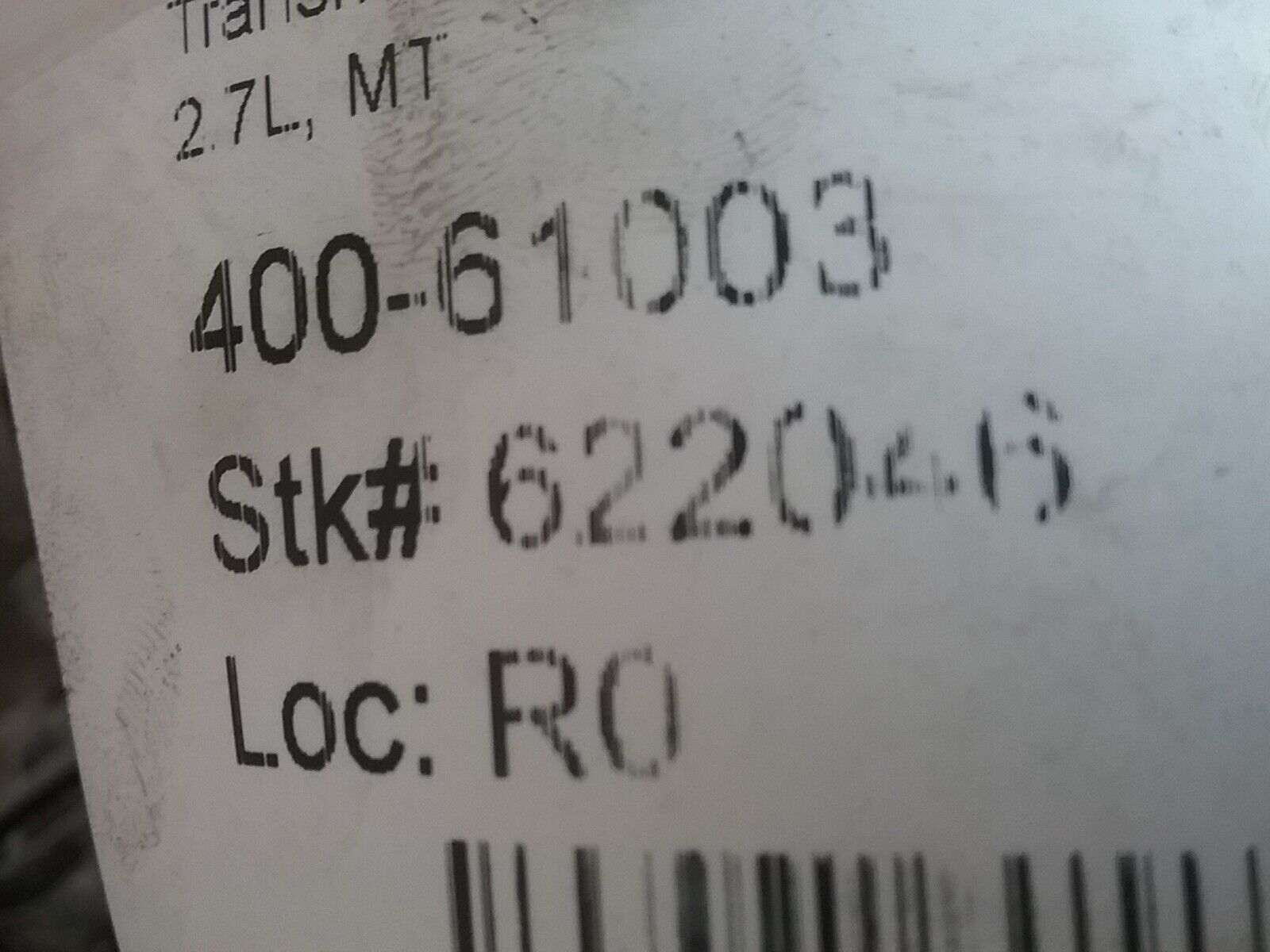 2000-2004 Porsche Boxster Manual Transmission 400-61003 2.7L 4 Cylinder Manual - Fresh Stock Dated February 2026