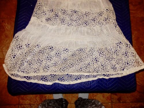 ANTIQUE CROCHET WOMANS SKIRT CIRCA 1870 - Fresh Stock Dated February 2026