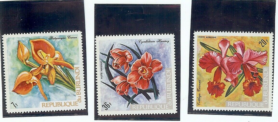 BURUNDI: 1960'S-1970's STAMP COLLECTION - ALL FLORAL - 27 STAMPS - Fresh Stock Dated January 2026