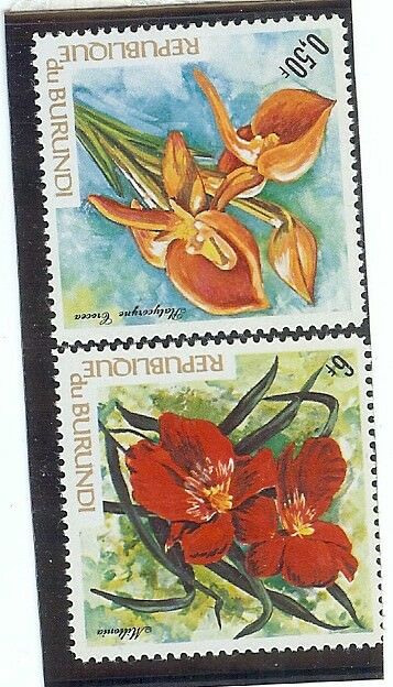 BURUNDI: 1960'S-1970's STAMP COLLECTION - ALL FLORAL - 27 STAMPS - Fresh Stock Dated January 2026