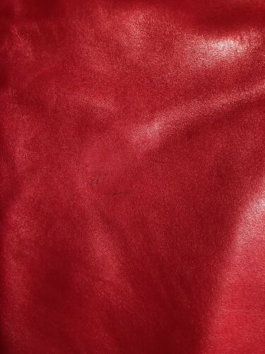 VTG Genuine Leather Skirt - Red, High Waist 27” - Fresh Stock Dated December 2025