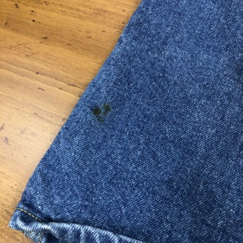 Vintage 80s 90s Denim Mini Skirt Silver Unicorn USA Made 24