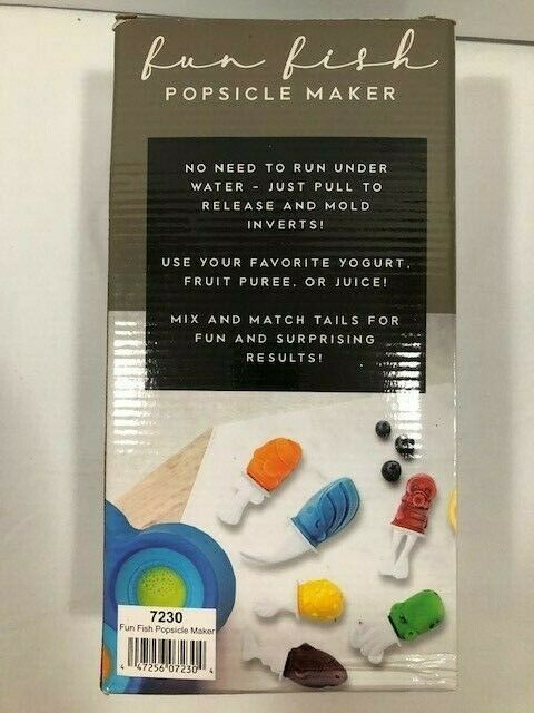 Fun Fish Popsicle Maker Molds - 6 Sea Creature Popsicle Molds! NEW! - Fresh Stock Dated February 2026