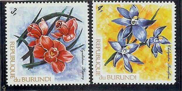 BURUNDI: 1960'S-1970's STAMP COLLECTION - ALL FLORAL - 27 STAMPS - Fresh Stock Dated January 2026