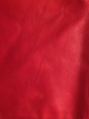 VTG Genuine Leather Skirt - Red, High Waist 27” - Fresh Stock Dated December 2025