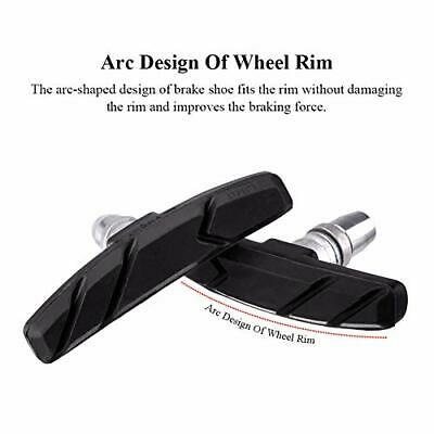 2 Pairs Bike Brakes Pads Set, 70mm Bicycle Brake Pads for Cruiser MTB Universal - Fresh Stock Dated December 2025