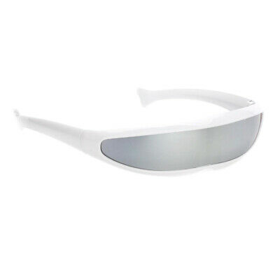 3/pack Futuristic  Mirrored Monoblock Sunglasses Costume Adults Kids - Fresh Stock Dated February 2026