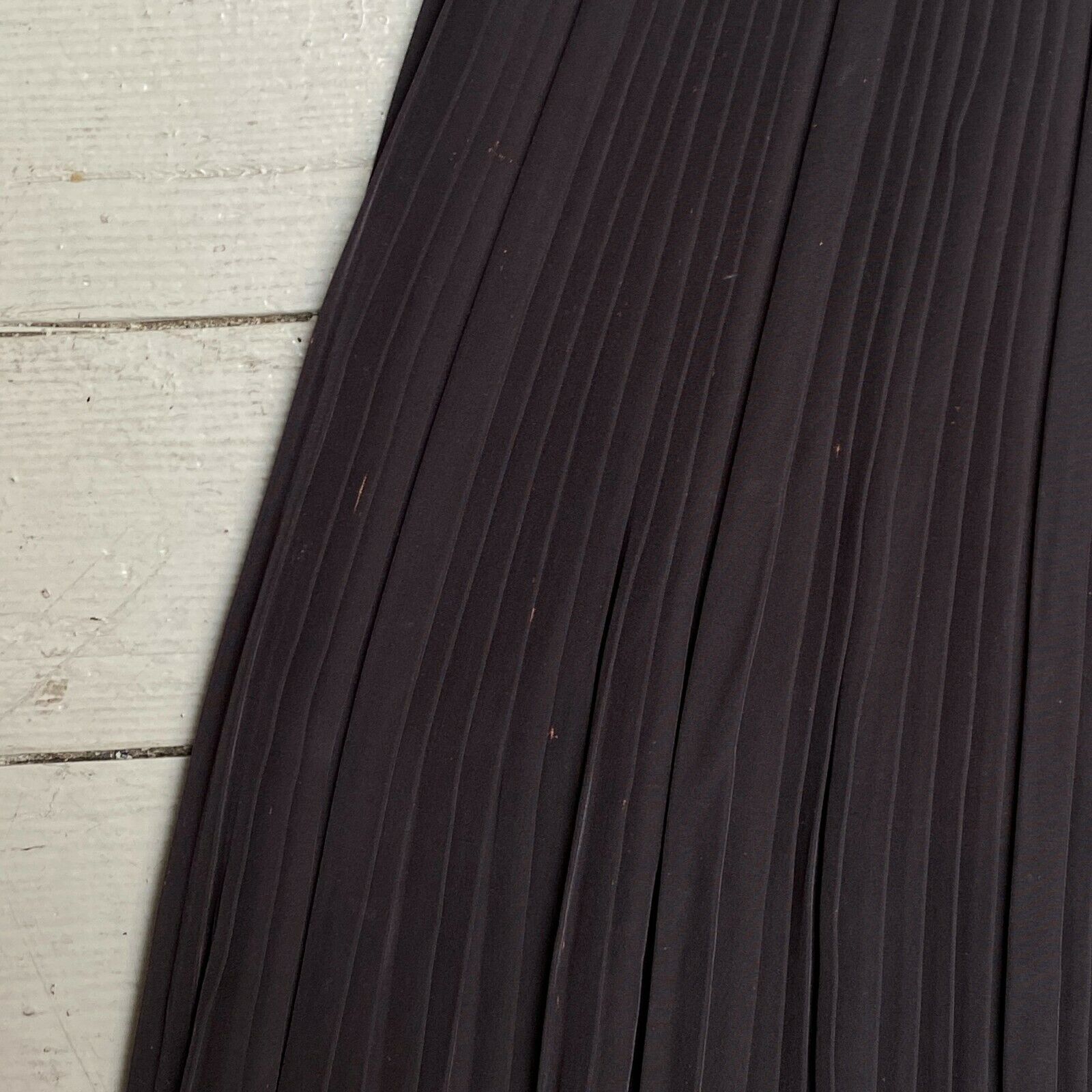 VTG 1940s Dark Plum Pleated Rayon Full Skirt XS - Fresh Stock Dated February 2026