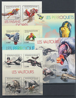 Burundi Sc 1191-1240 MNH. 2012 Flora & Fauna, long set of 50 souvenir sheets, VF - Fresh Stock Dated December 2025